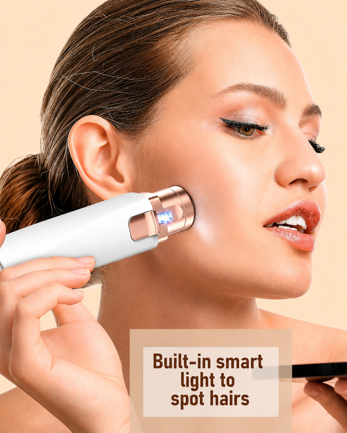 VIFERA 2-in-1 Eyebrow Trimmer & Facial Hair Removal Machine -  USB RECHARGEABLE